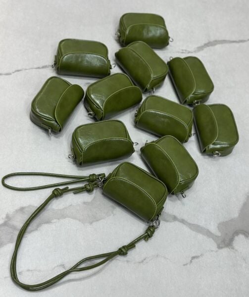 Muadil Mini Askılı Çanta zeytin yeşili